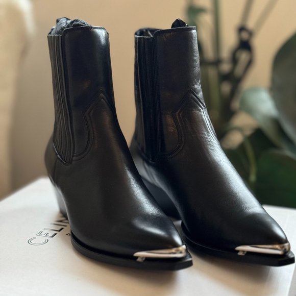 CELINE CRUISER CHELSEA BOOT WITH METAL TOE IN CALFSKIN - Picture 2 of 10